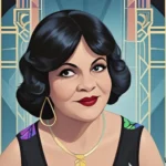 Art Deco Caricature Self-Portrait Wall