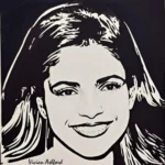 Artistic Stencil Portrait Wall