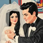 Chinese Ink Couple Portrait