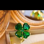 Lucky Four-leaf Clover Brooch