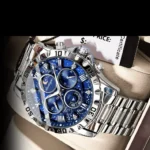 Men’s Luxury Quartz Multi-Time Zone Watch