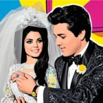 Pop Art Style Couple Portrait